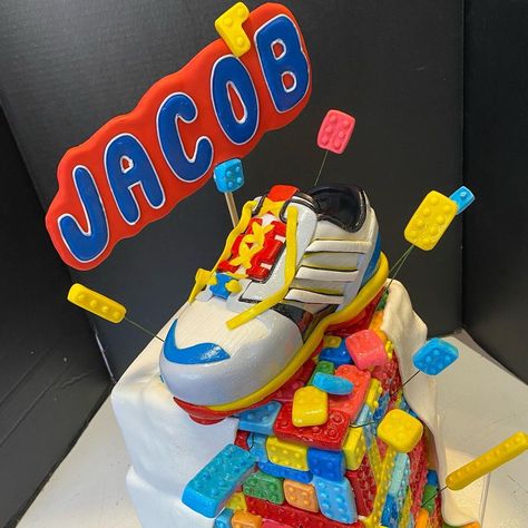 Latifa on Instagram: “Happy Birthday Jacob!!!🎉🎉🎉🎉🎉🎉💙💙💙💙💙. I was a bit surprised at first but what a great idea for a Bar Mitzva cake?!! Plus it’s one of his…” Happy Birthday Jacob, Bar Mitzva, Happy Birthday To Me, Instagram Happy Birthday, A Bar, Cake Ideas, Birthday Cake, Happy Birthday, Bar