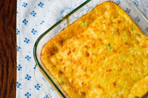 Jalapeño and cheese breakfast casserole recipe | Homesick Texan Apple Walnut Salad, Breakfast Casserole Recipe, Cheese Breakfast, Walnut Salad, Monterey Jack, Smart Cooking, Cooking For One, Monterey Jack Cheese, Sharp Cheddar