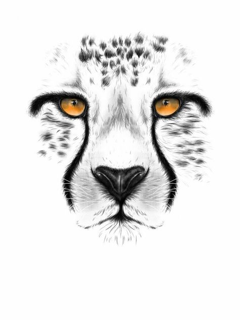 Cheetah Drawing Sketches, Cheetah Sketch, Chevron Phone Wallpapers, Leopard Sketch, Snow Leopard Drawing, Cheetah Painting, Snow Leopard Art, Cheetah Drawing, Embroidery Drawing