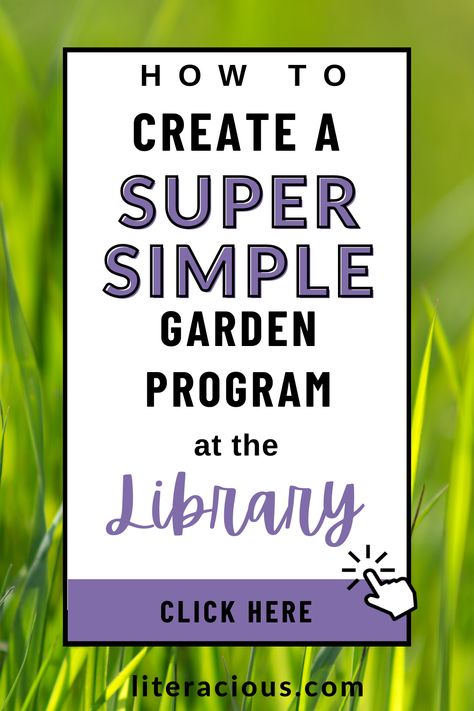 Create a very simple and fun program for kids in elementary school or preschool with a gardening project and some great read aloud selections! Library Passive Programs For Kids, Spring Library Programs, Library Programs For Kids, Library Program Ideas, Passive Programs, Childrens Library, Fun Friday, Book Clubs, Library Programs