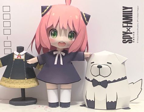 https://www.youtube.com/watch?v=ZWnMgKtdmuk&t=3s Anya forger paper model templates. Paper Anime Figures, Paper Cutout Template, Anya Paper Doll, Anya Paper Craft, Spy X Family Papercraft, Paper Dolls 3d, Anime Papercraft Templates, Anime Paper Craft, Paper Crafts Anime