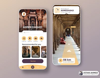 Travel App Design, Travel Guide App, Compass App, App Map, Ar App, Design Exploration, App Design Layout, Ui Ux App, Travel Apps