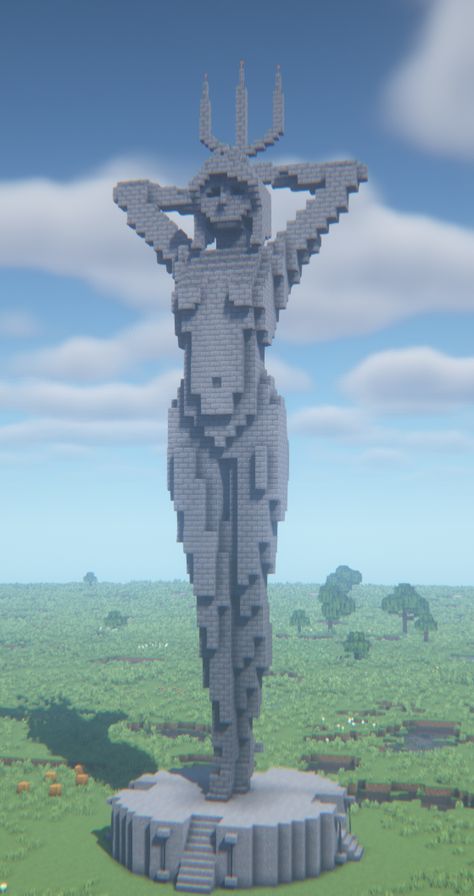 Minecraft Medieval Statue Ideas, Sea Turtle Minecraft Build, Minecraft Sundial, Water Build Minecraft, Minecraft Building Statue, Minecraft Statue Fountain, Minecraft Sea Temple Base, Drained Ocean Monument Minecraft, Minecraft Underwater Decoration