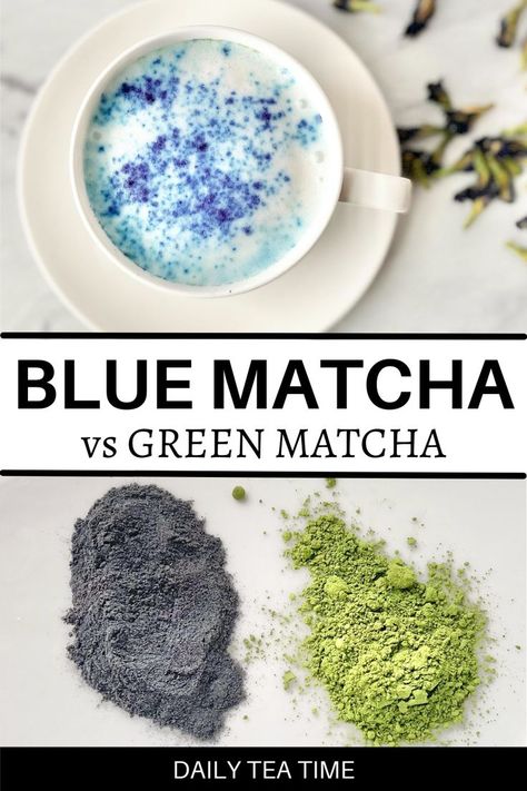 Blue Matcha Latte, Blue Matcha, Matcha Latte Recipe, Matcha Recipe, Butterfly Pea Flower, Butterfly Pea, Frothing Milk, Pea Flower, Latte Recipe