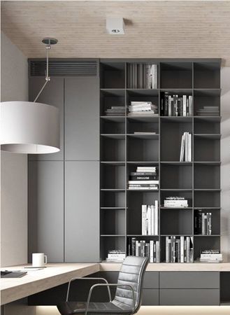 Office Cabinet Design, Modern Home Offices, Home Office Cabinets, Bookcase Diy, L Shape Desk, Diy Cabinets, Modern Home Office, Home Office Space, Office Cabinets