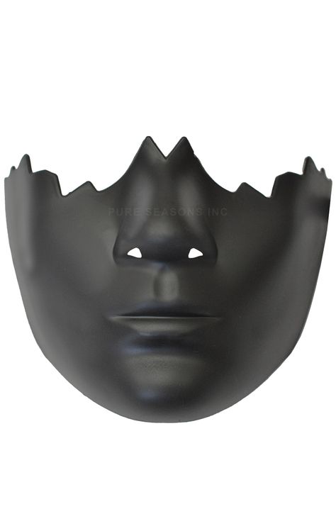 Broken Face Half Mask (Black) Women Mask Costume, Full Face Mask Design Art, Neurodivergent Masking, Aesthetic Mask Design, Black Tie Outfit, Broken Face, Half Masks, Brown Hairstyles, Tie Outfit