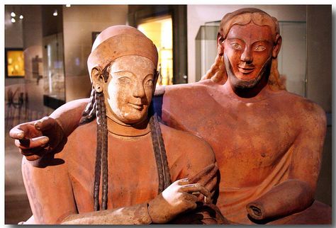 Musée du Louvre, Paris. Sarcophagus of the Spouses. Sarcophagus Of The Spouses, Ancient Mediterranean, Louvre Paris, Buddha Statue, Louvre, Statue, Paris, Human, Art