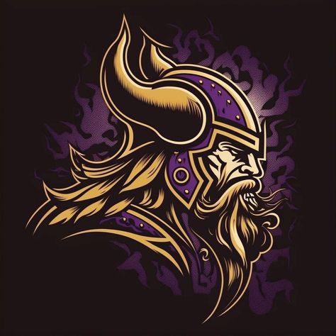 Minnesota Tattoo, Celtic Zodiac, Wedding Graphic Design, Minnesota Vikings Logo, Vikings Tattoo, Blacklight Posters, Cool Tattoo Drawings, Viking Logo, Minnesota Vikings Football