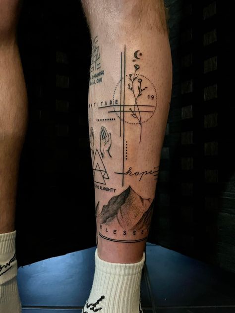 Men’s Thigh Tattoos, Quad Tattoo For Men, Philosophy Tattoos, Straight Line Tattoo, Concept Tattoo, Mens Body Tattoos, Geometric Line Tattoo, Wrist Tattoo Cover Up, Simple Forearm Tattoos