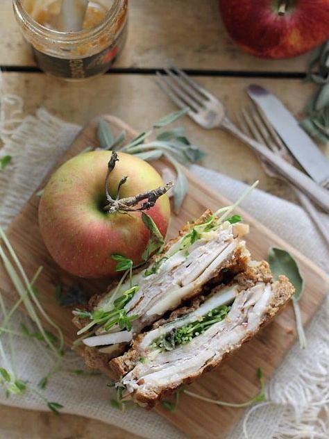 Autumn Lunch, Club Sandwich, Delicious Sandwiches, Lunch Menu, Apple Butter, Wrap Sandwiches, Turkey Recipes, Om Nom, Healthy Lunch