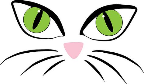 Cat Face features (SVG file) Free Cat Face Svg Files For Cricut, Cat Face Svg Free, Cat Faces Cute, Cat Face Template Free Printable, How To Paint Cat Eyes, Cat Faces Drawings, Cat Face Template, Cute Cat Face Drawing, Crochet Cat Face