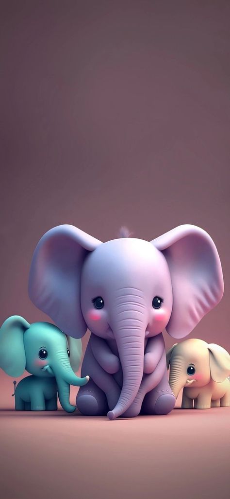 Elephant Aesthetic Wallpaper, Elephant Wallpaper Iphone, Pink Elephant Wallpaper, Elephant Iphone Wallpaper, Elephant Phone Wallpaper, Cute Elephant Pictures, Tablet Wallpapers, Elephant Wallpaper, Colorful Things