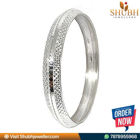 Discover elegance and modernity with our V-Shape Dot Design Silver Kada, exclusively available at Shubh Jewellers. Meticulously crafted, this kada showcases a contemporary design with traditional elements, adding sophistication to any ensemble. Elevate your style effortlessly with Shubh Jewellers! Order now via WhatsApp at 7878955968 or visit our website www.shubhjeweller.com. #ShubhJewellers #SilverKada #VShapeDesign #DotDesign #Fashion #ShopNow Silver Kada For Men, Men Silver Chain, Bracelet For Men Silver, Jewellers Shop, Silver Kada, Silver Bracelet For Men, Silver Chain For Men, Chain For Men, Dots Design