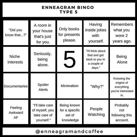 Where my enneagram 5’s at? Do you love a 5? #enneagram5  #enneagram    #Regram via @Brf0_Mog4SV 5 Enneagram, Type 5 Enneagram, Enneagram 5, Introverted Thinking, Infj Type, Enneagram 4, Intp Personality, Story Design, Enneagram Types