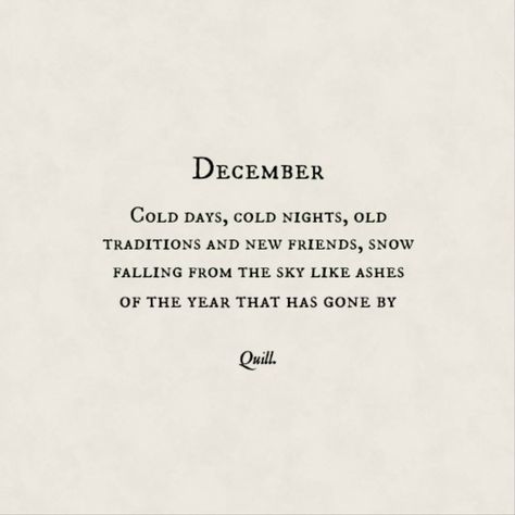 December Poem December Poems, Winter Poems, Small Poems, December Quotes, Friend Poems, Magic Quotes, Cute Instagram Captions, Christmas Poems, One Word Quotes