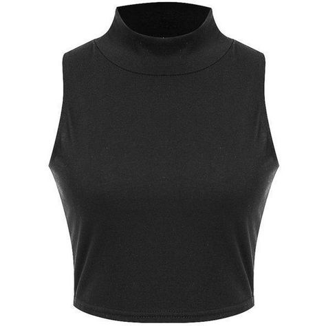 Cropped Tank Top With High Neck (1.905 ARS) ❤ liked on Polyvore featuring tops, shirts, crop tops, high neckline crop top, high neck top, shirt top, crop top and high neck crop top Tank Top Layering, Top Layering, High Neck Shirts, Comfy Casual Outfits, High Neck Crop Top, Normal Clothes, High Neck Tank Top, High Neck Top, High Neck Tank