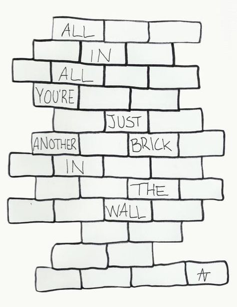 #PinkFloyd - The Wall - Another Brick In The Wall Pink Floyd Quotes, Pink Floyd Lyrics, Pink Floyd Tattoo, Pink Floyd Art, Pink Floyd Wall, Brick In The Wall, Musica Rock, I'm With The Band, Greatest Songs