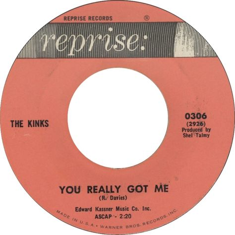 You Really Got Me - The Kinks (1964) The Kinks Aesthetic, You Really Got Me, 1960s Music, The Kinks, 45 Records, Oldies Music, British Invasion, Rock N Roll Music, Music Memories