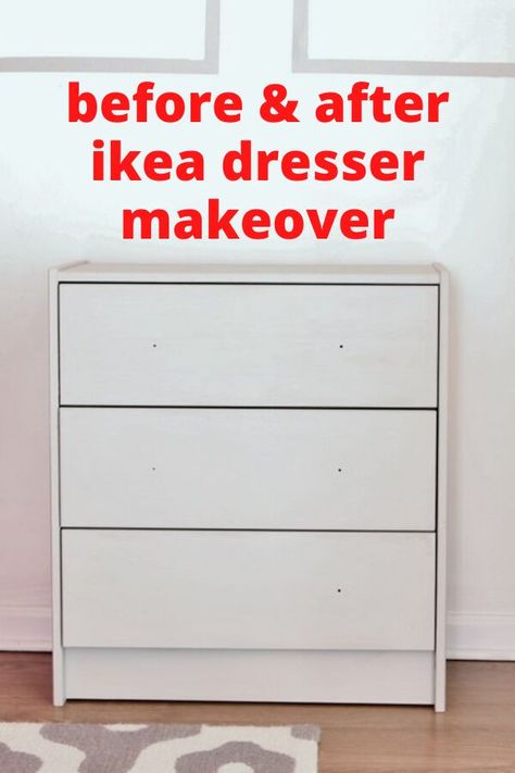 Check out this Ikea dresser hack to decorate your home on a budget. Creative dresser upcycle idea. Ikea dresser hack for your bedroom. Cheap painted dresser update inspiration. #hometalk Ikea White Dresser, Diy Wallpaper Headboard, Dresser Update, Dresser Upcycle, Wallpaper Headboard, Ikea Dresser Makeover, Ikea Dresser Hack, Dresser Hack, Kitchen Dollhouse