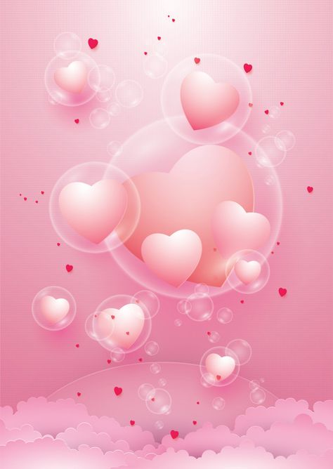 Heart Wallpaper Backgrounds, Bubble Valentines, Salon Offers, Beautiful Hearts, Heart Bubbles, Pola Bordir, Heart Iphone Wallpaper, Love Backgrounds, Love Balloon