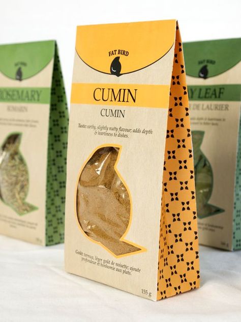 Packaging Window Design, Spice Packaging Design Ideas, Window Packaging Design, Cute Packaging Design, Packaging With Window, Herb Products, Plastic Packaging Design, Organic Food Packaging, Window Packaging