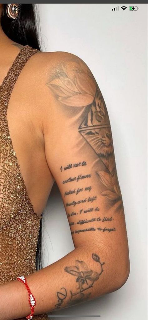 Feminine Baddie Tattoos, Arm Paragraph Tattoo, Tattoos Inner Arm Women, Passage Tattoos On Arm, Inner Bicep Tattoo Black Women, Women Forearm Tattoo Quotes, Script Tattoo Inner Arm, Arm Tattoo Ideas Black Women, Cute Female Tattoos Ideas