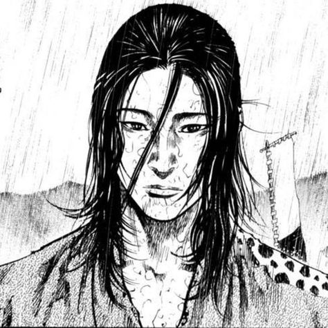 Kojirou Sasaki icon | Vagabond icon | Manga icons Kojiro Sasaki Vagabond, Sasaki Vagabond, Vagabond Manga Icons, Sasaki Kojiro Vagabond, Manga Icons Black And White, Kojiro Sasaki, Sasaki Kojiro, Kingdom Manga, Inoue Takehiko