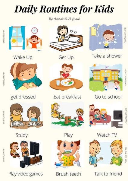 Daily Routine flashcards | PDF Daily Routine Flashcards, Routines School, Routines For Kids, Daily Routine Worksheet, Daily Routine Kids, Verbs For Kids, Daily Routine Activities, Cool Life, My Daily Routine