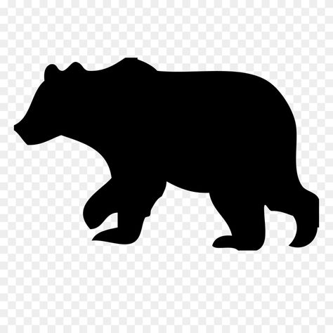 Woodland Clipart Free, Grizzly Bear Silhouette, Bear Stencil, Woodland Clipart, Bear Images, Animal Stencil, Bear Silhouette, Bear Clipart, Silhouette Clip Art