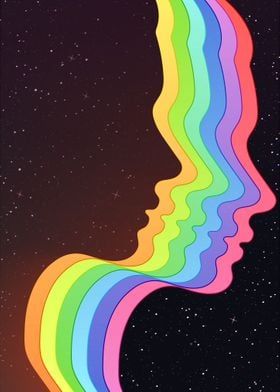 Rainbow Poster Design, Lgbtq Illustration, Rainbow Poster, Rainbow Images, Earth Illustration, Lgbtq Rainbow, Surfboard Art, Lgbt Art, Cute Simple Wallpapers