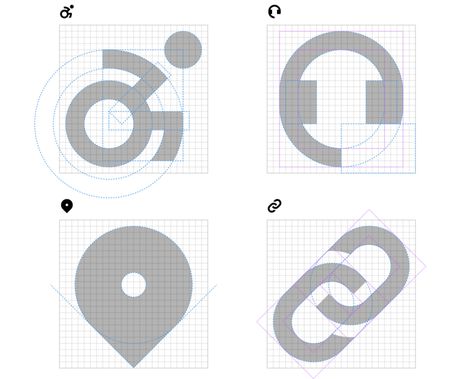 Where to? The journey to Uber’s iconography | by Vietanh Nguyen | Uber Design | Medium Geometric Iconography, Help Logo, Thumbs Up Icon, Pictogram Design, Illustration Reference, Icon Set Design, Basic Geometry, Minimalist Business Logo, Minimalist Business