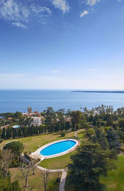 View on Lerins island from a penthouse in Cannes French Riviera, Henri Matisse, Penthouse, Cannes, Golf Courses, Pool, Outdoor Decor