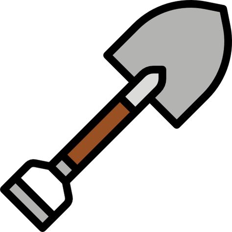 Shovel Tattoo Design, Farm Tools Drawing, Shovel Drawing, Shovel Drawing Simple, Hammer Clipart, Weaponized Shovel, Bow Wallpaper, Farm Tools, Meaningful Drawings