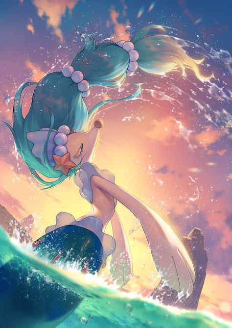 Pokemon Word, The Ocean, Pokemon, Digital Art, On Twitter, Twitter, Water, Anime, Art