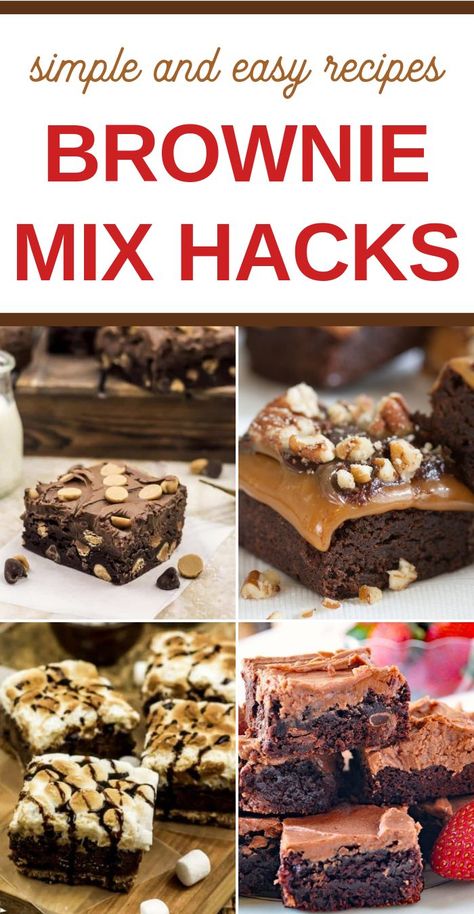 Brownie Mix Hacks, Frosted Brownies Recipe, Brownie Hacks, Chocolate Brownie Ice Cream, Brownie Cake Pops, Fancy Treats, Brownie Mix Recipes, Gluten Free Chocolate Cupcakes, Heavenly Desserts