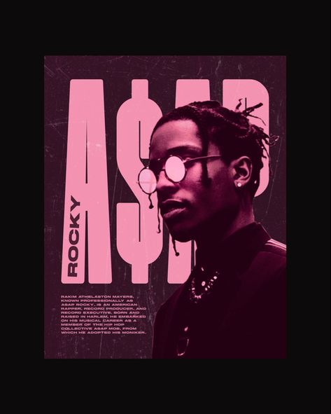 #graphicdesign #posterart #asaprocky #hiphop Hip Hop Design Posters, Rnb Poster Graphic Design, Concert Posters Graphic Design, Rnb Graphic Design, Rapper Poster Design, Hypebeast Graphic Design, Hiphop Graphic Design, Hiphop Poster Design, Hiphop Album Covers