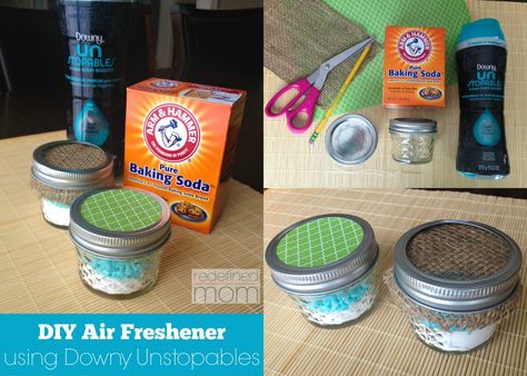 DIY Air Freshener using Downy Unstopables   CULDESACCOOL.COM Diy Car Air Freshener, Downy Unstopables, Homemade Air Freshener, Diy Air Freshener, Ideas Hogar, Mom Diy, Diy Cleaners, Cleaners Homemade, Diy Car