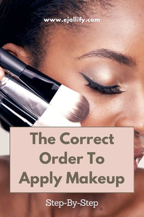 There is a correct order to apply makeup. While you're free to apply your makeup products in whatever order you feel like, following a certain order can help your makeup look flawless, especially if you're a beginner! If you're up for it, here's a step-by-step guide on the correct order to apply makeup for a long-lasting, flawless finish! right order to apply makeup, order of makeup application how to apply, makeup order of application, what order to apply makeup, how to apply makeup in order Applying Makeup Order, How To Apply Professional Makeup, How To Put On Make Up Step By Step, Full Makeup For Beginners, What Order Does Makeup Go On, Steps To Makeup Application, Order Of How To Apply Makeup, Proper Order To Apply Makeup, Order To Put Makeup On