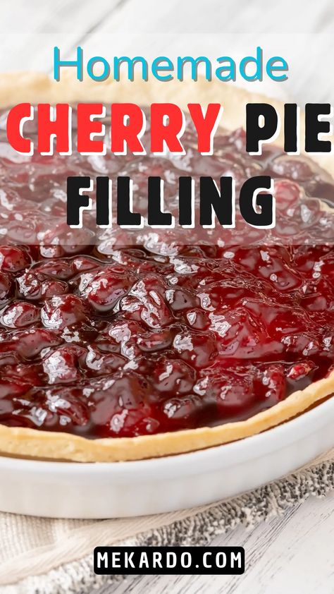 Homemade Cherry Pie Filling Recipes Easy, Canned Cherry Pie Filling Recipes, Cherry Pie Filling Recipes Easy, Fresh Cherry Pie Recipe, Homemade Cherry Pie Filling, Creative Pie Crust, Fresh Cherry Pie, Homemade Cherry Pie, Cherry Pie Filling Recipes