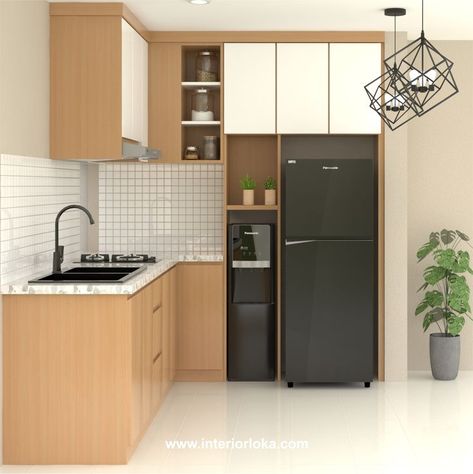 Kitchen Set Minimalist Design, Dapur Simple, Kitchen Set Ideas, Kitchen Set Minimalist Modern, Kitchen Set Mini, Kitchen Set Minimalist, Kitchen Set Design, Dispenser Cabinet, Mini Kitchen Set