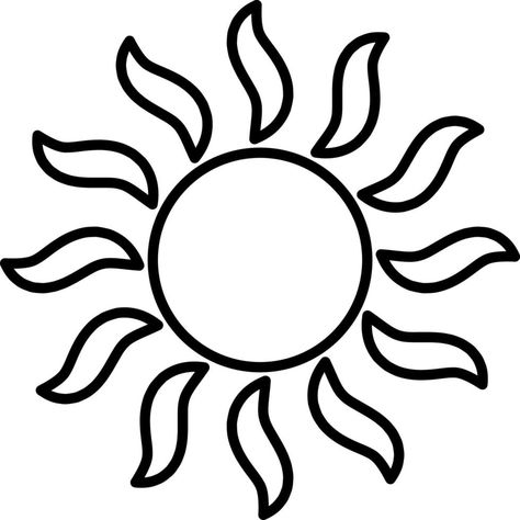 Sun Outline, Outline Pictures, Sun Vector, Diwali Images, Vector Icons, Diwali, Vector Art, The Sun, Vector Free