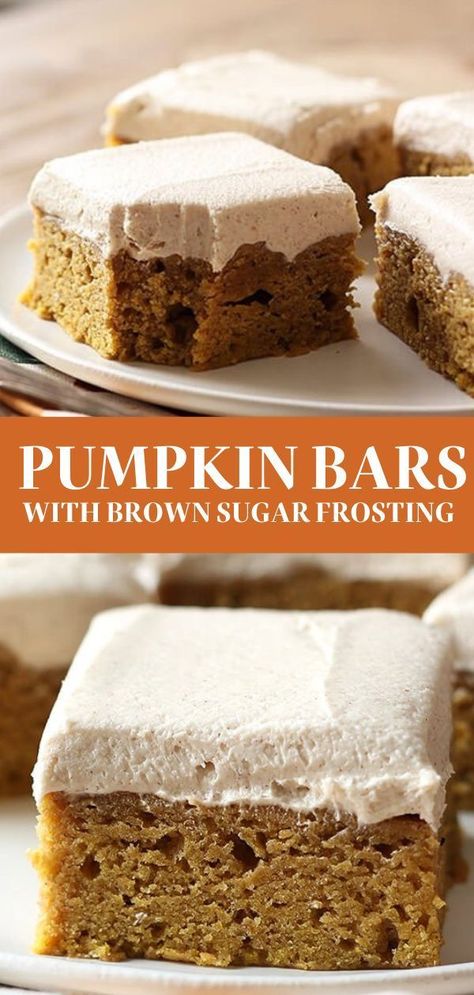 October Baked Goods, Pumpkin Bars With Cake Mix Easy, Cake Mix Pumpkin Bars, Pumpkin Bars With Cream Cheese Frosting, Pumpkin Pie Bars Easy, Pumpkin Cake Bars, Fall Desserts For A Crowd, Easy Pumpkin Desserts, Autumnal Recipes