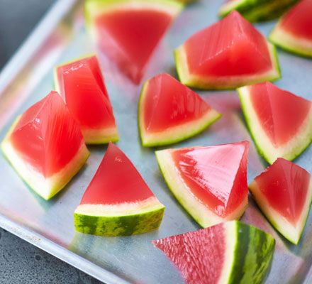 Watermelon jello shots Jelly Shots Vodka, Starburst Watermelon Jello Shots, Watermelon Jello Shots Vodka, Watermelon Margarita Jello Shots, Watermelon Kamikaze Shots, Jelly Watermelon, Vodka Jelly Shots, Watermelon Jello Slices Vodka, Jelly Ideas