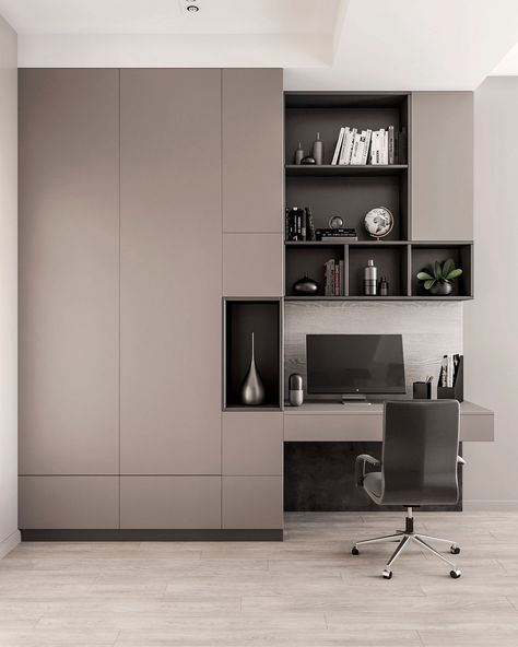 Wardrobe And Work Desk, Study Table Design With Wardrobe, Study Desk With Wardrobe, Work Table Design Bedrooms, Study With Wardrobe Design, Wardrobe With Working Desk, Study With Wardrobe, Working Table In Bedroom, Wardrobe With Study Table Design