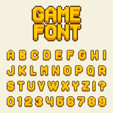 8 Bit Letters, Pixel Words Art, Pixel Words Design, Digital Font Design, Pixel Font Alphabet, Pixel Art Letters Fonts, Pixel Art Numbers, Pixel Art Design Graphics, Pixel Logo Design Ideas