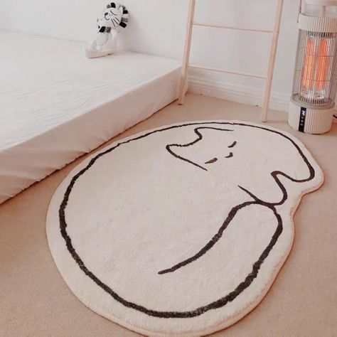 Cat Carpet, Cute Rugs, Salon Tattoo, Anime Rug, Cute Rug, Cat Bedroom, Bedroom Mat, Room Things, Huge Cat