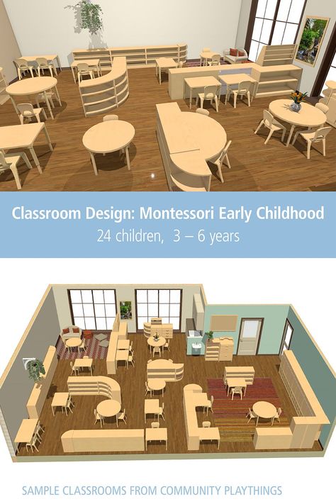 Montessori Classroom Learning Areas 🔆 #MontessoriBed #ChildFurniture #ToddlerRoomDecor #NaturalMaterials #WoodenToys #KidsRoomInspiration #MontessoriHome #EcoFriendlyKids #ToddlerSleep #ParentingIdeas Classroom Montessori Decor, Beautiful Montessori Classroom, Montessori Preschool Classroom Design, Preschool Classroom Layout Floor Plans, Preschool Furniture Classroom, Montessori 3-6, Montessori Classroom Layout Elementary, Montessori Classroom Design, Montessori 3-6 Classroom