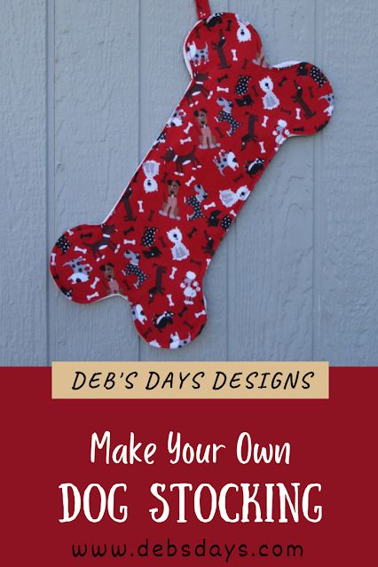 Dog Xmas Stocking Free Pattern, Dog Stocking Pattern Free, Sewing Projects For Dogs Easy, Diy Pet Christmas Stocking, Dog Bone Stocking Pattern Free, Dog Stocking Pattern, Diy Coffee Sleeve, Dog Bone Stocking, Dog Bone Pattern