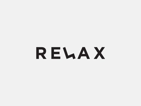 RELAX | Wordmark by Jabir j3 Relaxing Logo Design, Relax Word Art, Relax Logo Design, Calm Typography, Relax Logo, Relaxing Background, G Logo Design, Logo Word, Logo Wallpaper Hd