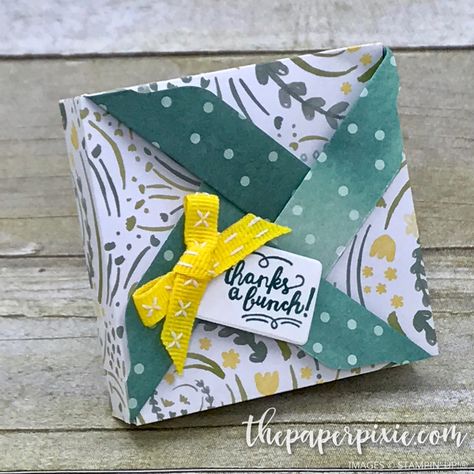 Matchbox Crafts Diy Match Boxes, Gift Punch Board, Tato Origami, Envelope Punch Board Projects, The Paper Pixie, Paper Pixie, Origami Box Tutorial, Gift Box Punch Board, Envelope Maker